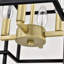 Luminaire suspendu en métal à 4 lumières-1253264472