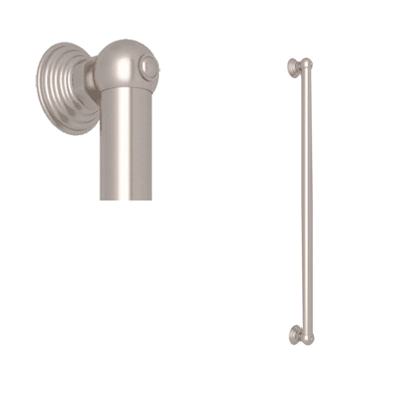 Spa Grab Bar, Satin Nickel, 24" W