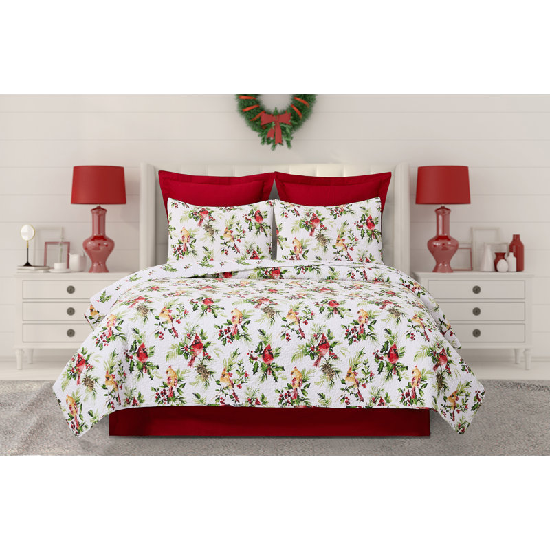 Ensemble de courtepointe Ruby Cardinal Queen