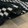 Tapis noir et blanc Modern Modern