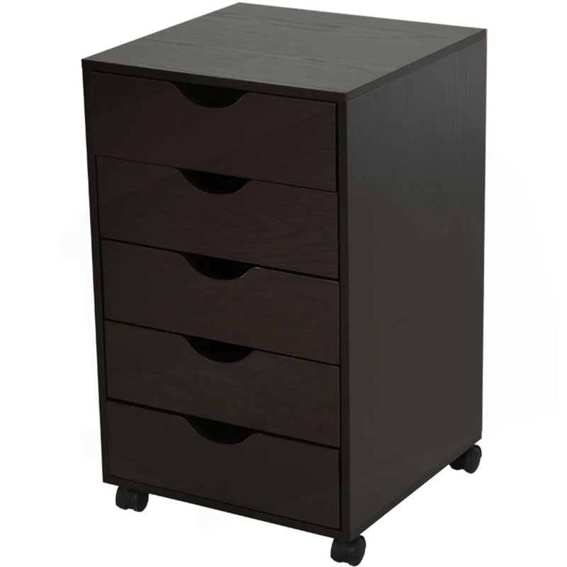 5 Drawer File Cabinet with Smooth Glide and Minimalist Design for Office Organization