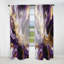 Mauve et mauve liquide Magic III - Rideau moderne - Velours obscurcissant - 1 panneau-107827108