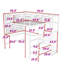 Metal Loft Bed With LED Lighting, Built-In Desk,Staircase, And Wardrobe-1382191776-1382191777