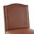 2 For Kitchen Island Countertop - Brown Pu Leather, Rubberwood Legs, 300Lbs Load Capacity, Contemporary And Useful Counter Height Pair Faux Weight Limit, Chic