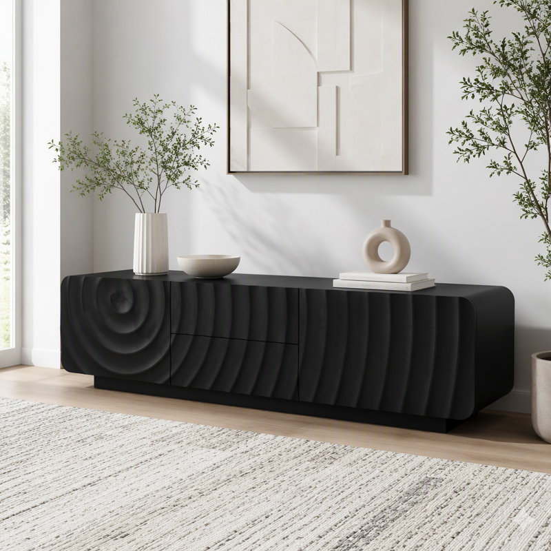 Meuble télé 58 po, Black