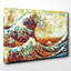 Oriental Hokusai Under the Great Wave of off Kanagawa Art - Wrapped Canvas-35948954