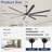 8-blade Standard Industrial Led Ceiling Fan With Remote And Intelligent Control-1756220038