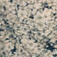 White Blue Contemporary Wool Silk Blend Rug - 8' x 10'