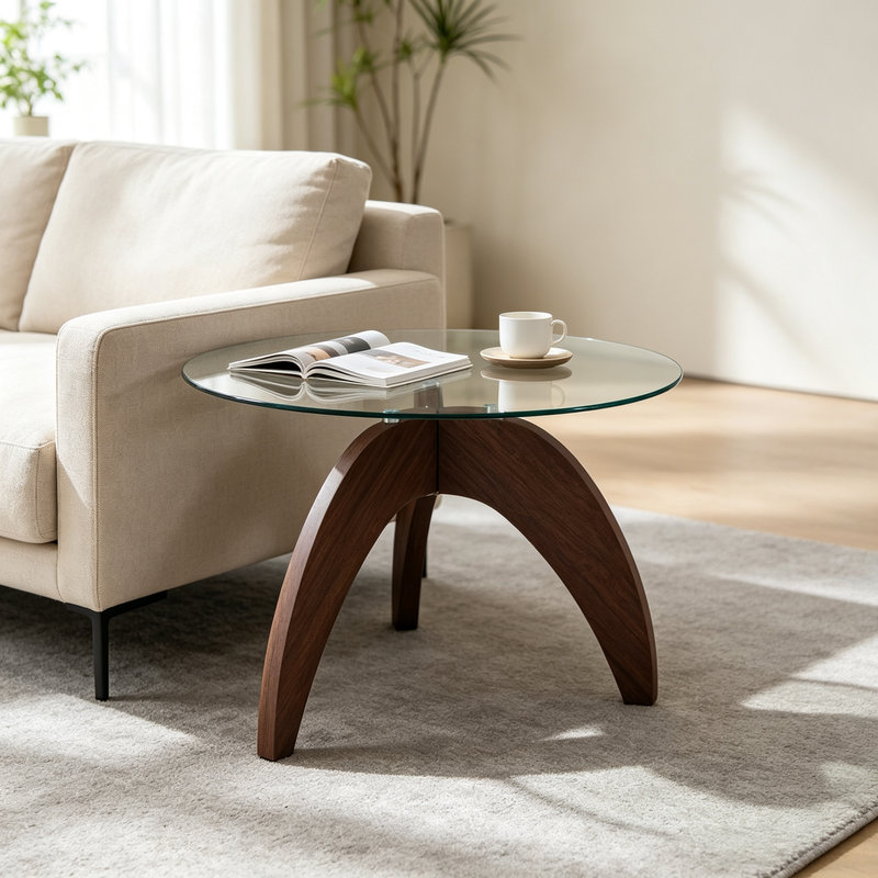 Table basse 27,5 po Mid-Century