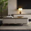 Table basse moderne et minimaliste avec rangement rectangulaire