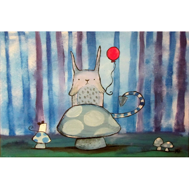 «One Red Balloon» par Andrea Doss, reproduction sur toile tendue, H 16 po x l 24 po x P 1,5 po