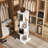 4 Tier Rotating Bookshelf, 360° Revolving Bookcase Rotating Stackable Shelves Floor-Standing Storage Display Rack Used In Bedrooms Living Rooms Study Office