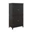 Élégante armoire de rangement autoportante pour salle de bain avec quatre portes et tablettes réglables-119117408