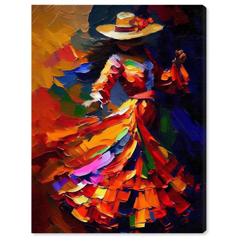 Dancer I Canvas Spanish City S by Art Remedy, Toile tendue, H 30 po x l 24 po