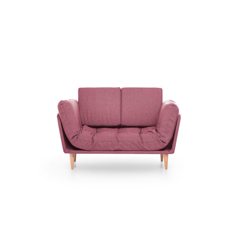 Halcombe 2 Seater Clic Clac Sofa Bed, Red