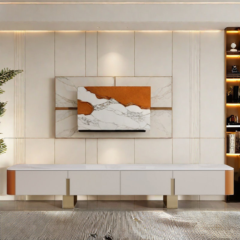 Modern living room TV cabinet, 78.74"