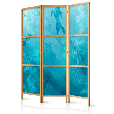 171cm H Solid Wood Folding Room Divider