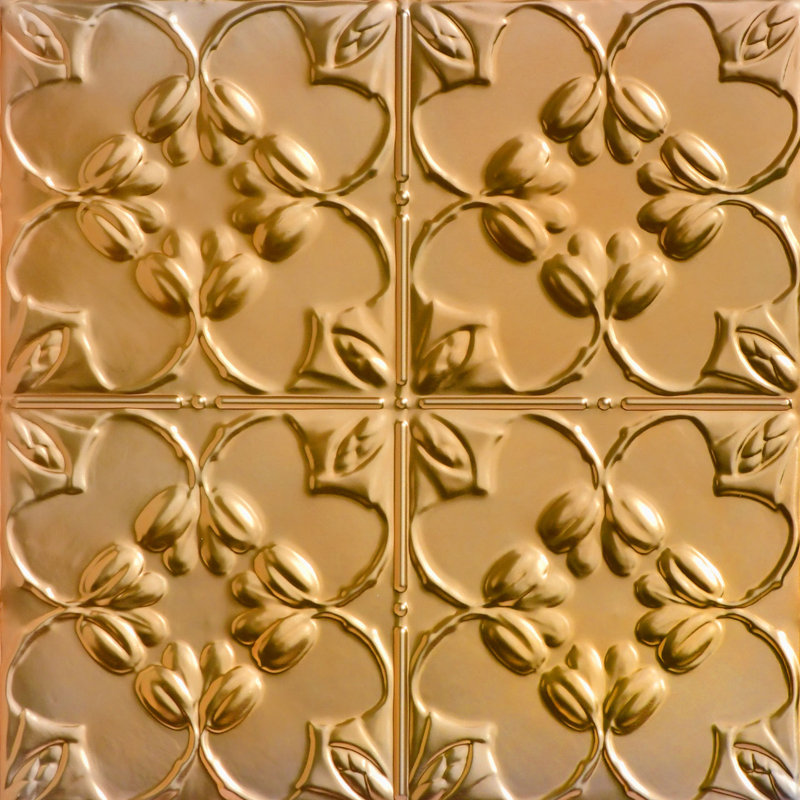 Tuile de plafond cloutée en étain lilas 2 pi x 2 pi, Lincoln Lincoln