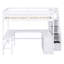 Lit mezzanine double avec bureau intégré en forme de L et tablettes de rangement à trois niveaux-704272007