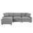 Space-saving Modular Sectionals, Gray Polyester, Modern Style For Living Room