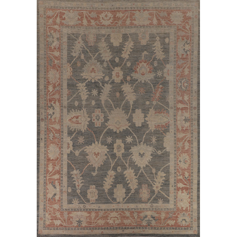 Vegetable Dye Oushak Turkish Large Rug 10