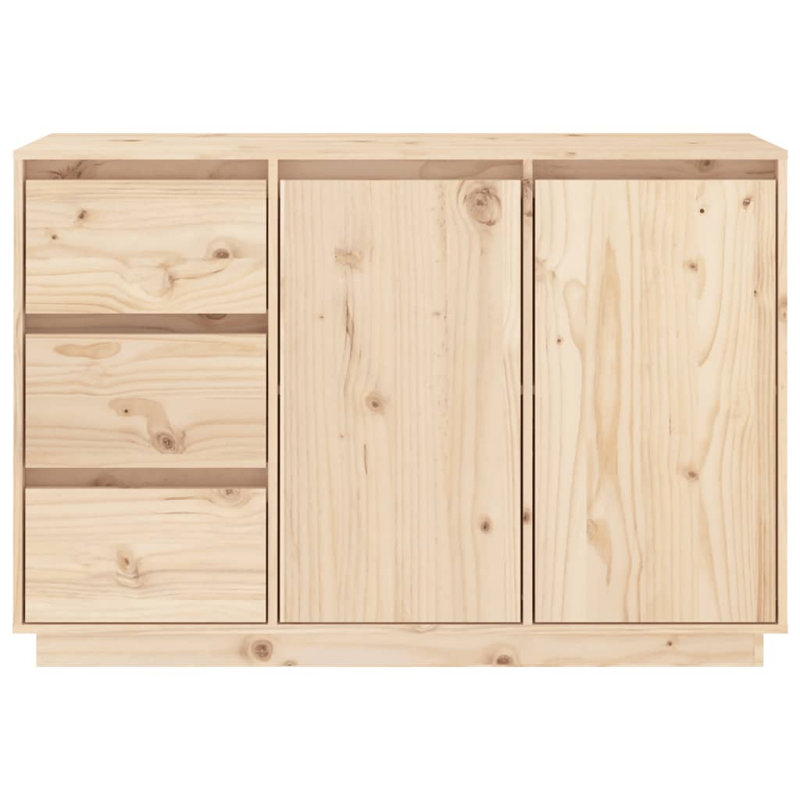 Geneviev 11cm Solid Wood Sideboard, Brown Oak