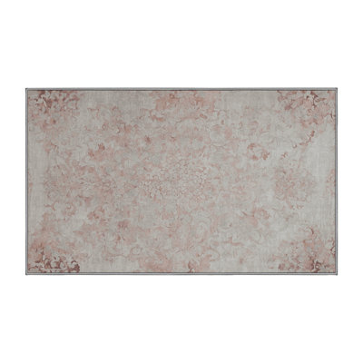 Machine Washable Gray Area Rug
