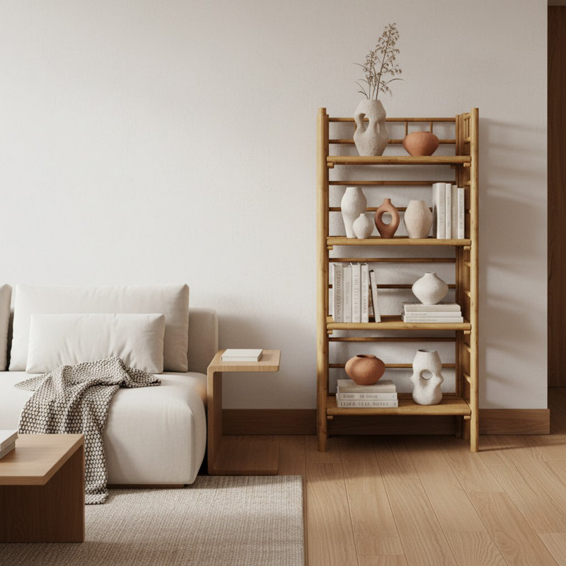 Adell Bookcase, (4 Shelves) 53" H x 24" W x 13.5" D
