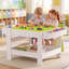 Table lumineuse Montessori avec DEL, plateau de construction LEGO, rangement, table d'activités sensorielles en bois à 2 hauteurs, table de jeu d'échecs-133077256