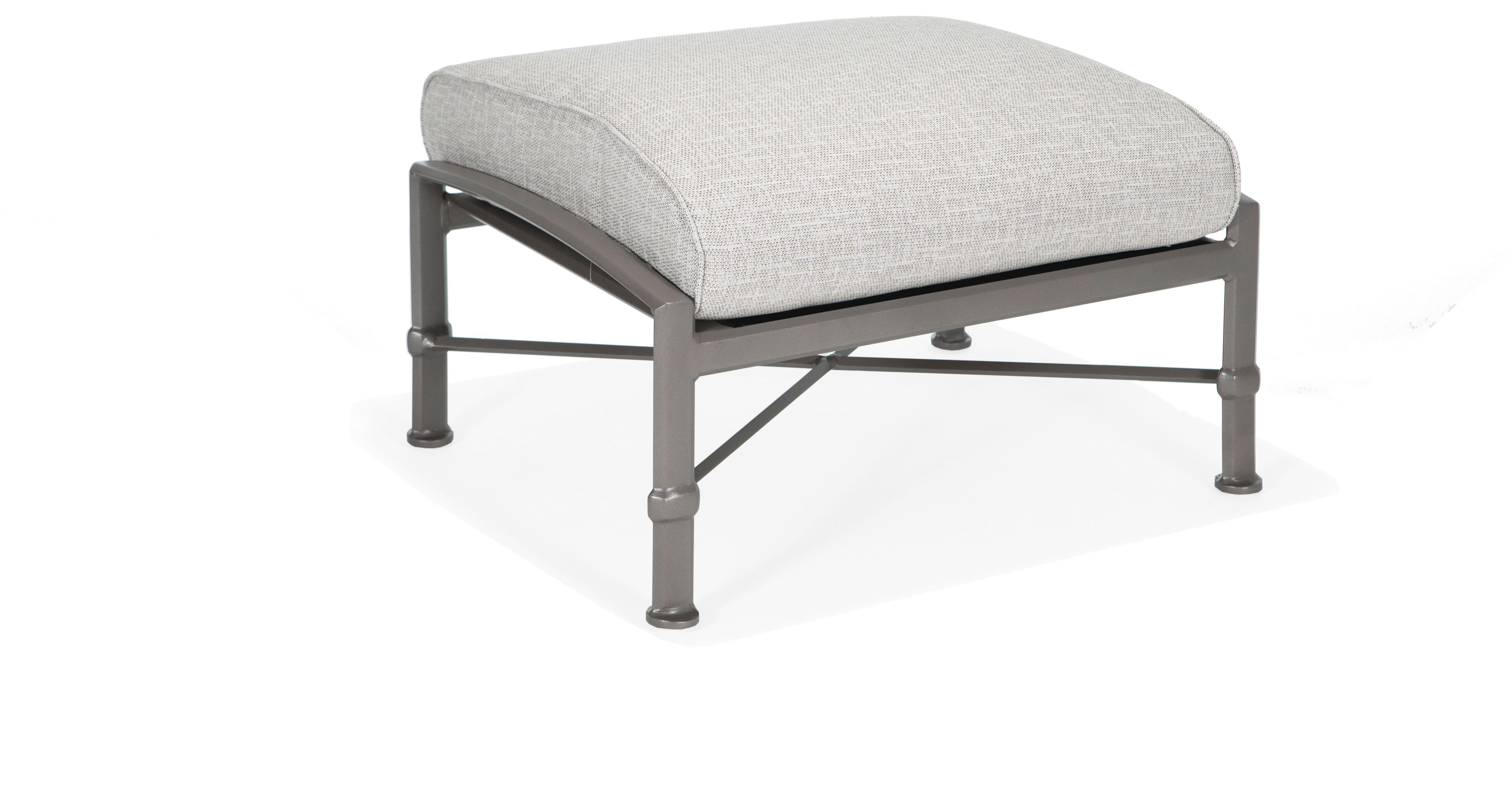 Winston Manor Aluminum Outdoor Ottoman with Sunbrella® Cushion | Wayfair