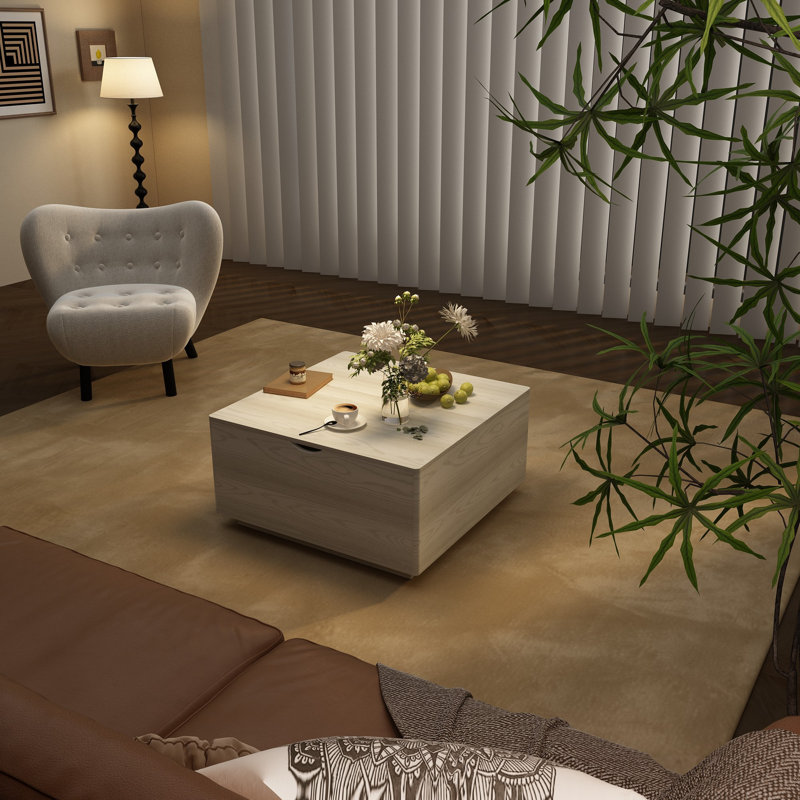 Modern Coffee Table With Dual Opening Mechanism - Stylish And Functional Design For Living Rooms