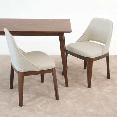 Ensemble de 2 chaises de salle à manger Weston - Lin beige