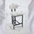 ??Set of 2 Modern Bar Stools - 26" Upholstered Fabric Seats, Black Metal Legs, Easy Clean?-385243646