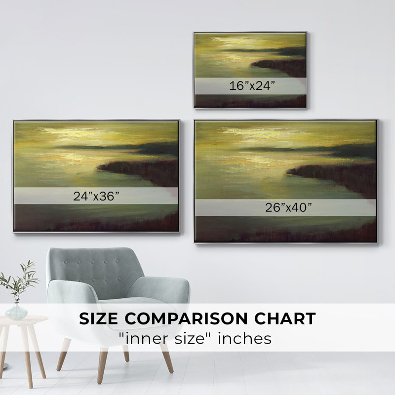 Lake Tahoe Dusk, reproduction d'art sur toile, H 17 po x l 25 po x P 2 po, Argent