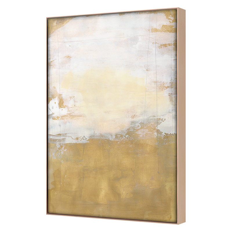 Gold Bar 2 Print by Harris, Maeve, Maple Framed, 67" H x 44" W