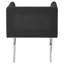 Richerson 45cm H Cotton Upholstered Parsons Chair in Black