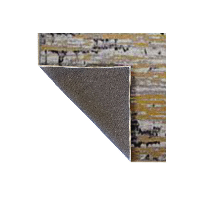 Multi Color Abstract Pattern Creative Modern Decorative Machine Washable Area Rug, Rectangle 3'3'' x 4'11''