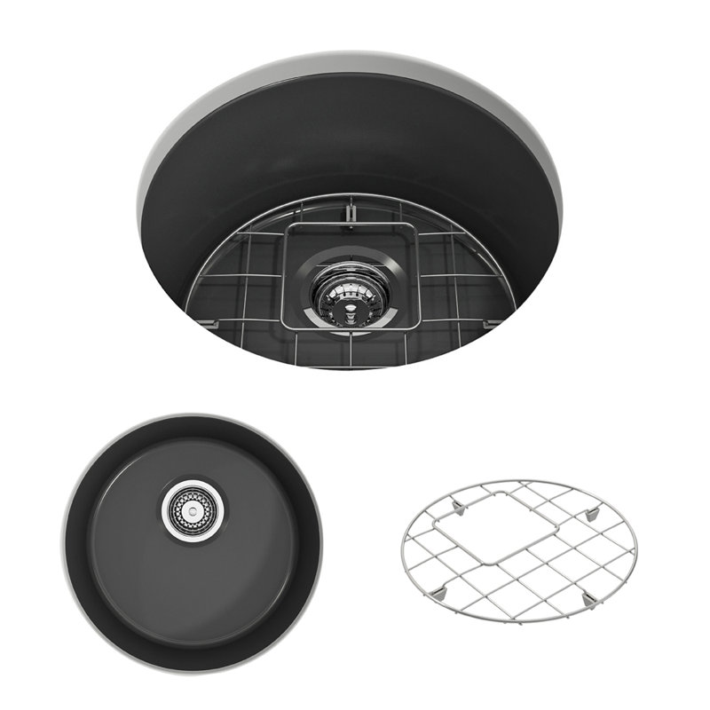 18.5'' L Kitchen Sink, Matte Dark Gray