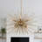 29" Gold Sputnik Chandelier 8 Lights