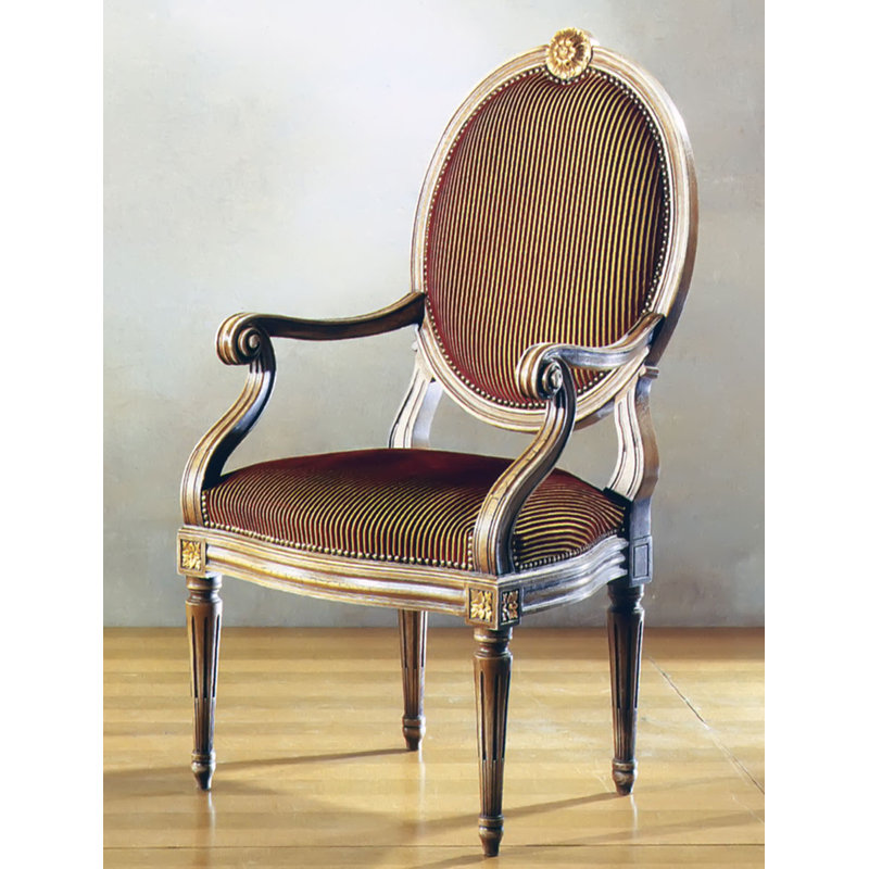 Upholstered Arm Chair in Brown
