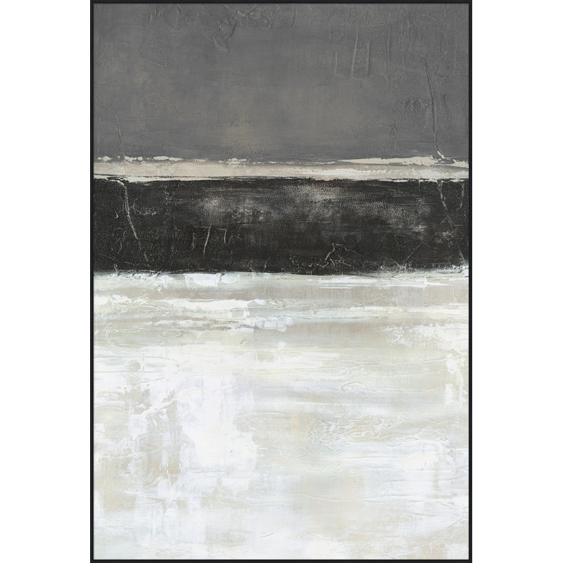 Gray Glass 2' Framed Print on Canvas