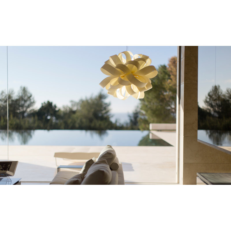 Agatha 1 - Light Pendant, Ivory White, E26 Base