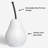Innila 22" Large White Pear Sculpture For Home Decor - 10.5" D x 22" H-1597686969