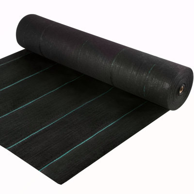 Weed Barrier, 5.8Oz Landscape Fabric, 4Ft X 300Ft Cover Mat Heavy Duty Woven Grass Control Geotextile For Garden, Patio, Black