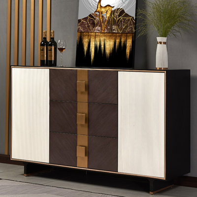 Armoire d'appoint moderne avec rangement et rangement