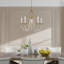 Lustre traditionnel à 5 lumières de style bougie avec détails en cristal Hauppauge-1339537530