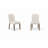 Marielle Upholstered Arch Dining Chair, Cocoa/White Sand-154686935