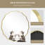 Elegant Aluminum Round Wave Mirror For Bathroom,Bedroom-1826379349-1826379352