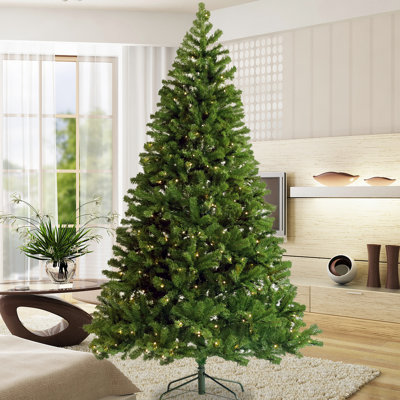Arbre de Noël de 6 pi avec 1000 pointes de branches, caractéristique, support en métal pliable, articulé artificiel, matériau pour une structure artificielle joyeuse, occasion parfaite
