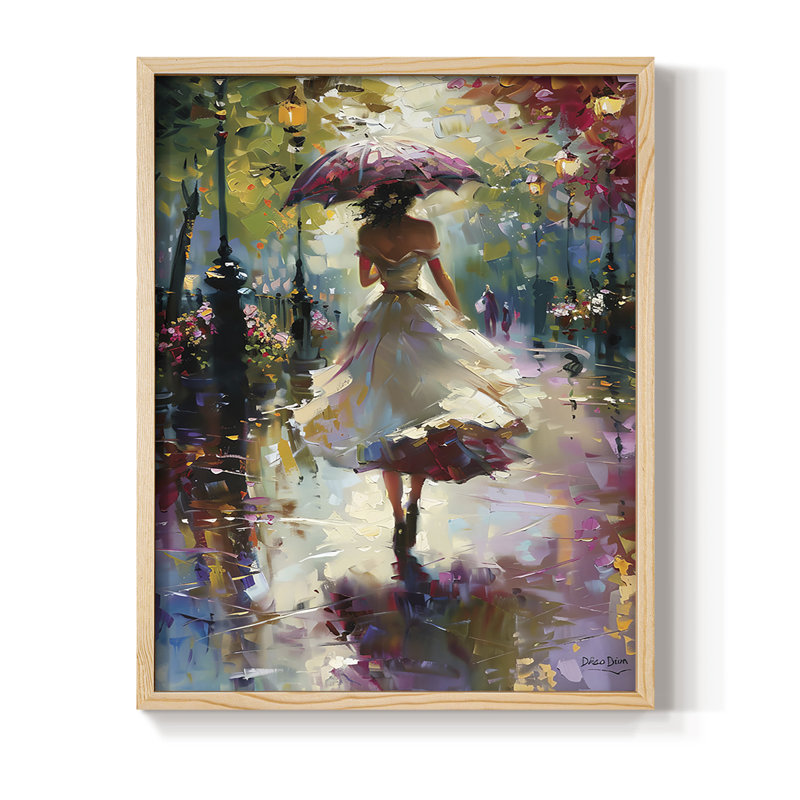 «WOMEN Series DCCXCI», reproduction encadrée - bois massif, H 15 po x l 12 po, Naturel